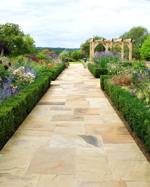 Fossil Mint Indian sandstone path